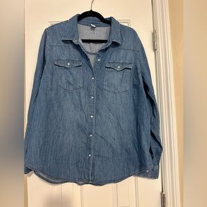 Old Navy Button Up Chambray Shirt